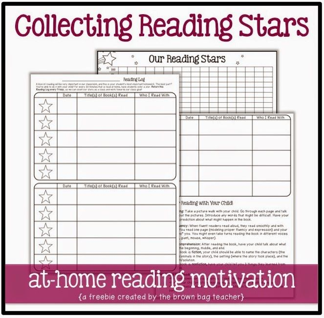 1st Grade Reading Logs Goal Setting For At Home Reading The Brown 