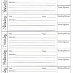 4th Grade Reading Log Reading Lessons Home Reading Log Homeschool