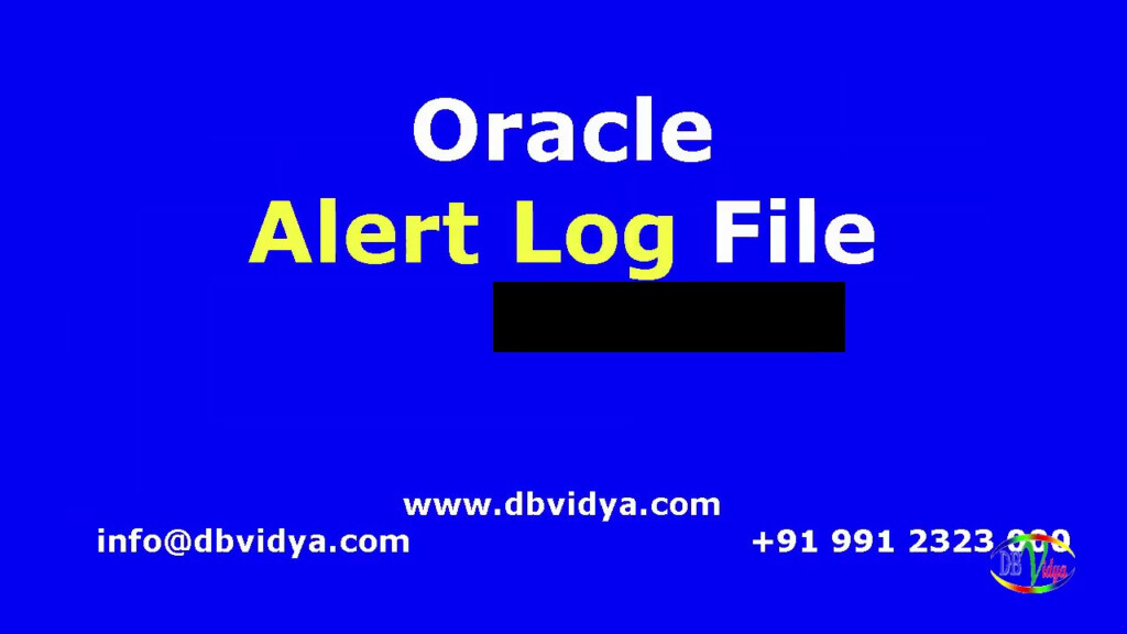 Alert Log Path What Does Alert Log File Contains In Oracle YouTube