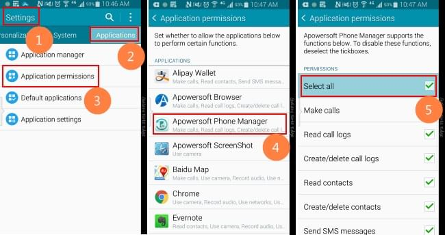 Apowersoft Phone Manager Can t Read Contacts SMS Call Logs On Android