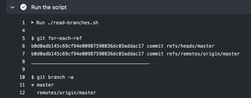 Bash How Can I Read All The Branches In A GitHub Repo Using The Git 