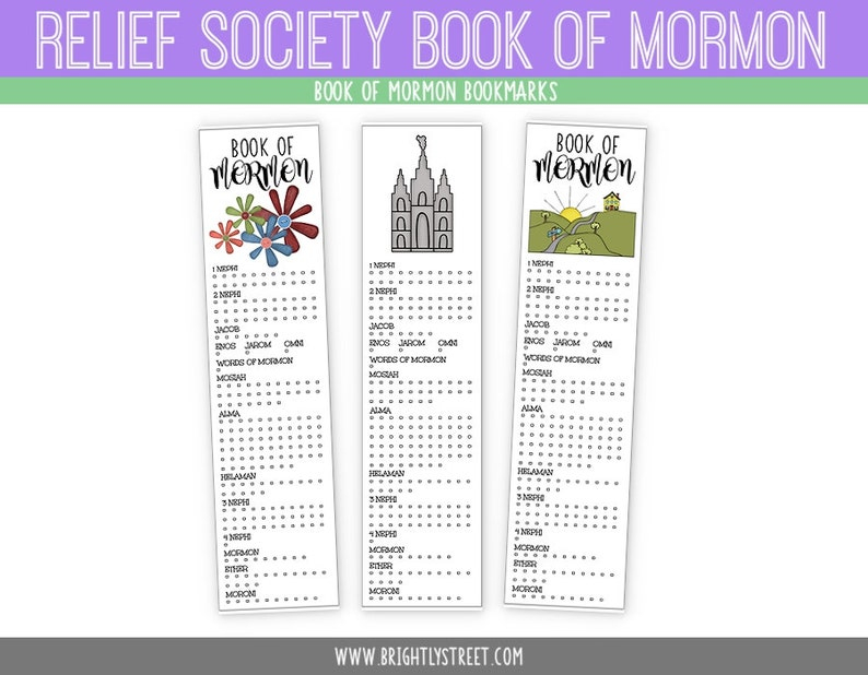 Book Of Mormon Reading Log Bookmark Printable 2024 Reading Log Printable