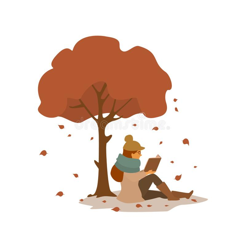 Book Under A Tree Stock Illustration Illustration Of Clipart 26031413