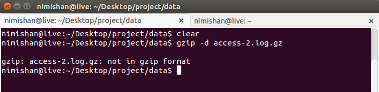 Command Line gzip File log gz Not In Gzip Format Error Ask Ubuntu