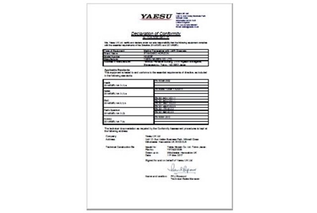 Documents Of Compliance RadioTrade