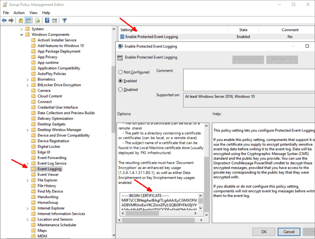 Encrypt Event Logs And Files With PowerShell And Group Policies 4sysops