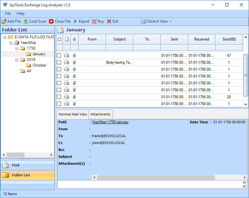 Exchange Log Viewer Software Open Read Exchange Log Files