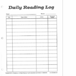 Fourth Grade Reading Log Worksheets 99Worksheets