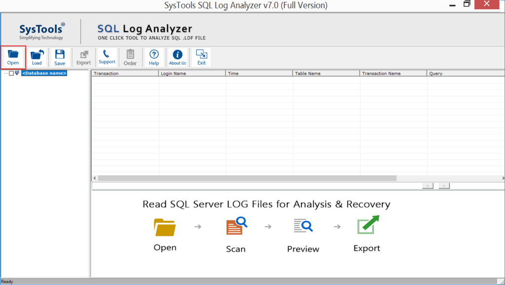 Free LDF Viewer Software Open Read And Analyze Log File