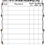 Free Printable 1st Grade Reading Log Josephine Wilson s Reading