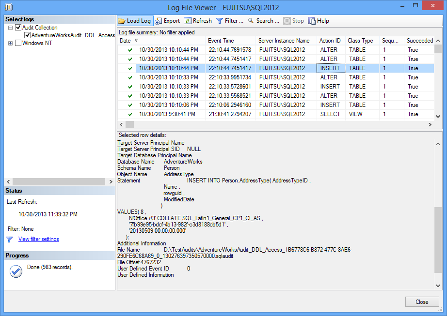 How To Analyze And Read SQL Server Audit Information Solution Center