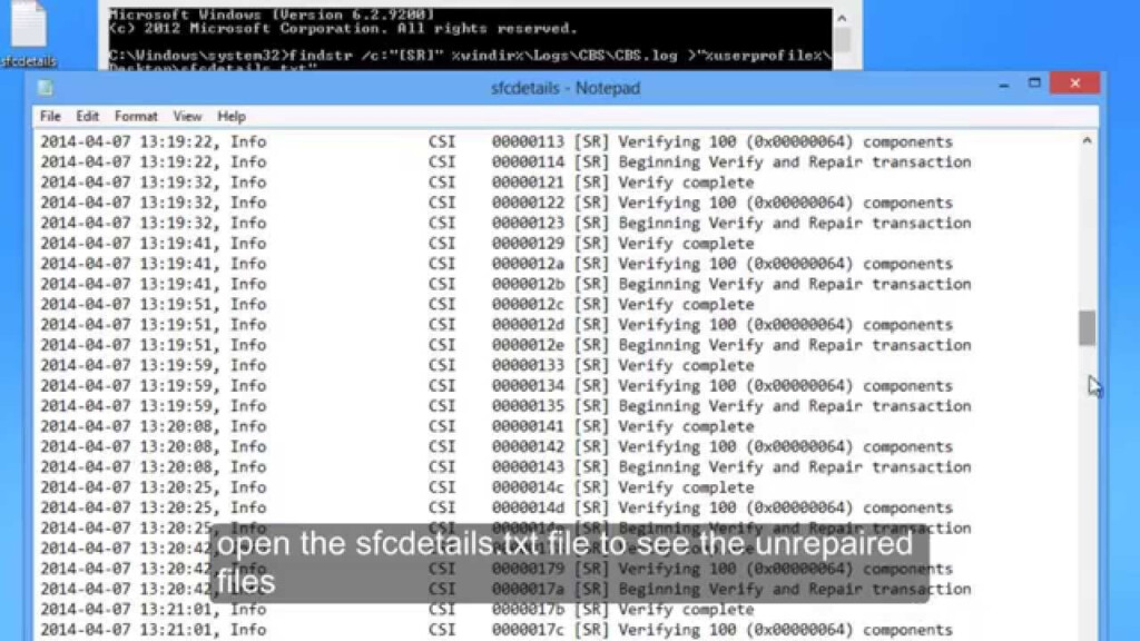 How To Read CBS log Sfc Scan Details Using Cmd Command Without Access 