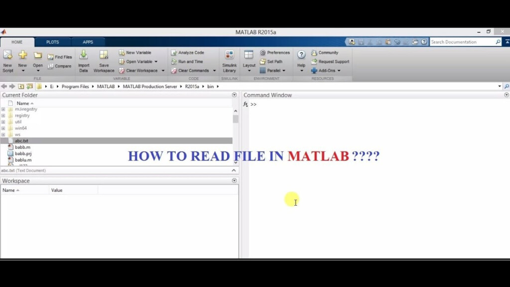 How To Read File In MATLAB YouTube