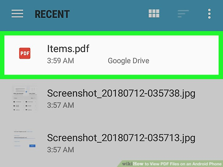 How To View PDF Files On An Android Phone with Pictures 