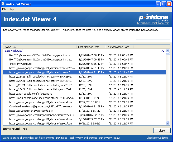 Index dat Viewer Index dat Viewer Allows You To See The Contents Of 