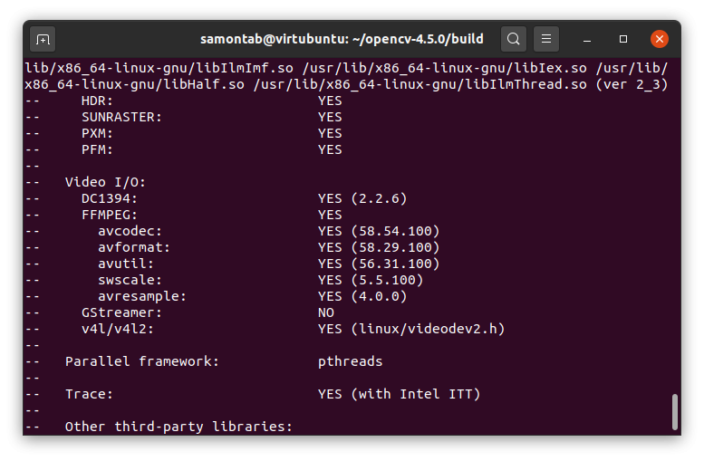 Installing OpenCV 4 5 0 In Ubuntu 20 04 LTS Sebastian Montabone