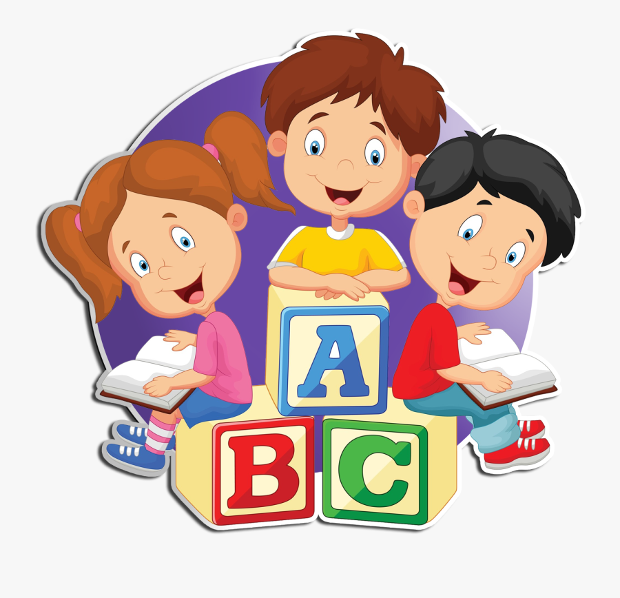 Kids Logo Reading Children Cartoon Free Transparent Clipart 