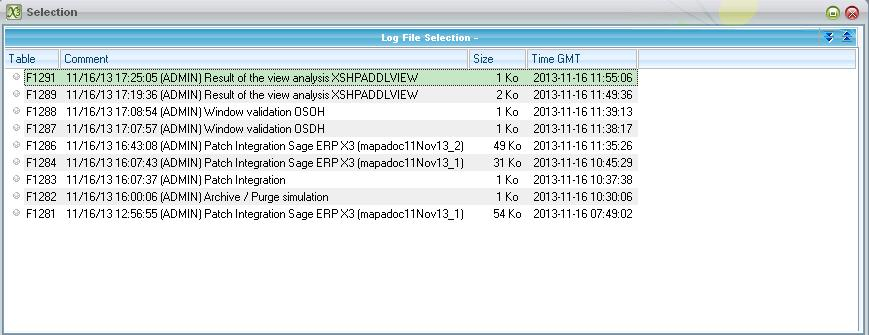 Menu To Read Log File In Sage X3 Sage X3 ERP Tips Tricks And 