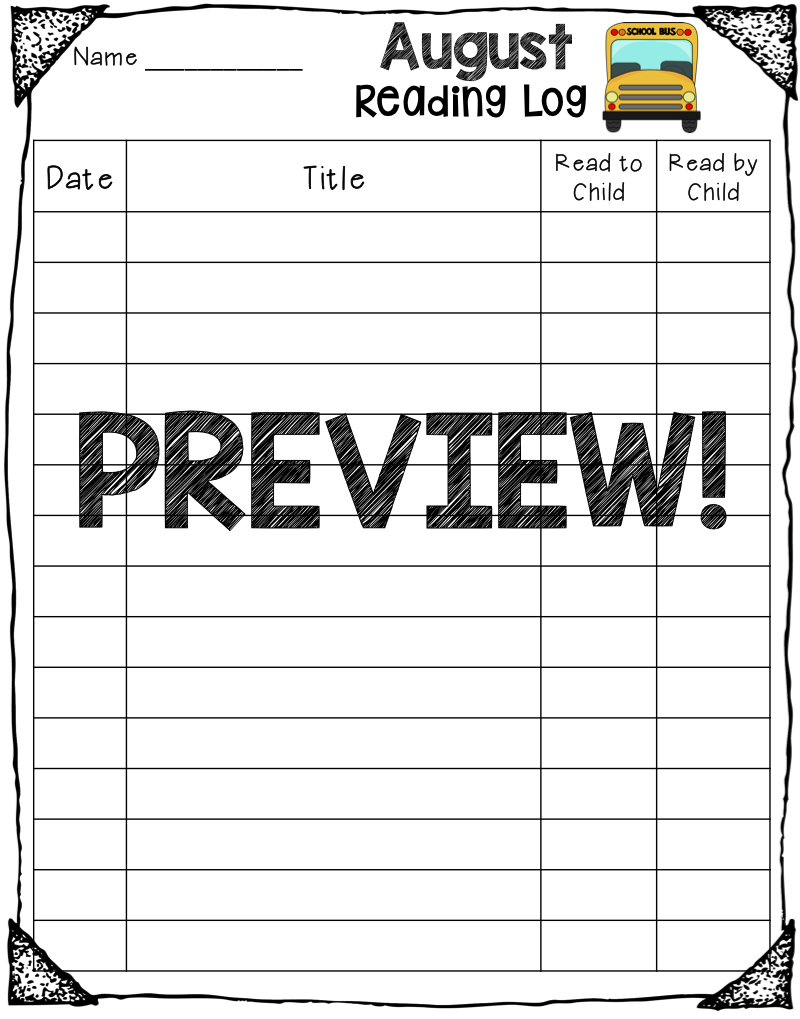 Mrs MeGown s Second Grade Safari Monthly Reading Logs For Elementary 