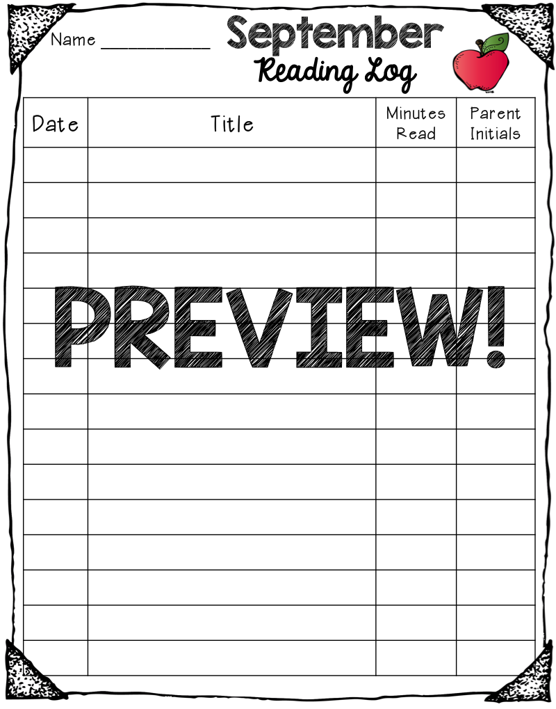 Mrs MeGown s Second Grade Safari Monthly Reading Logs For Elementary 