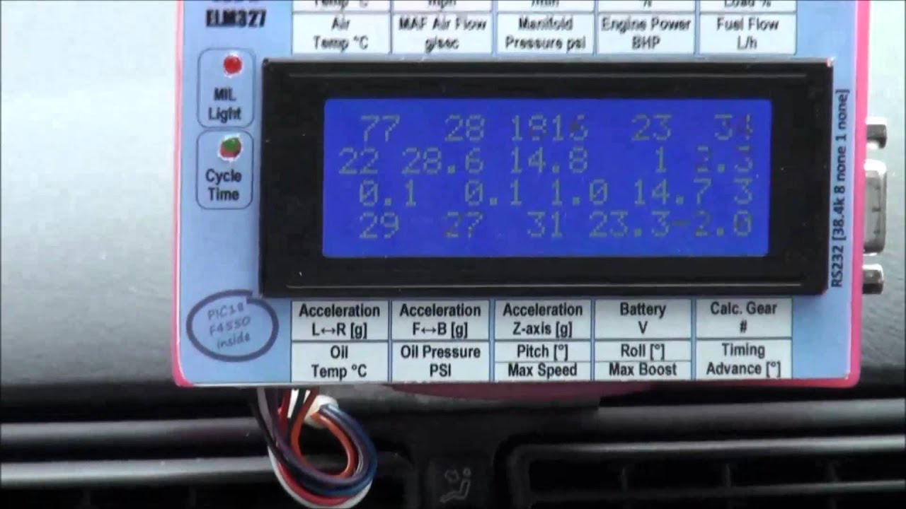 PIC Based OBD2 Reader And Data Logger Project YouTube