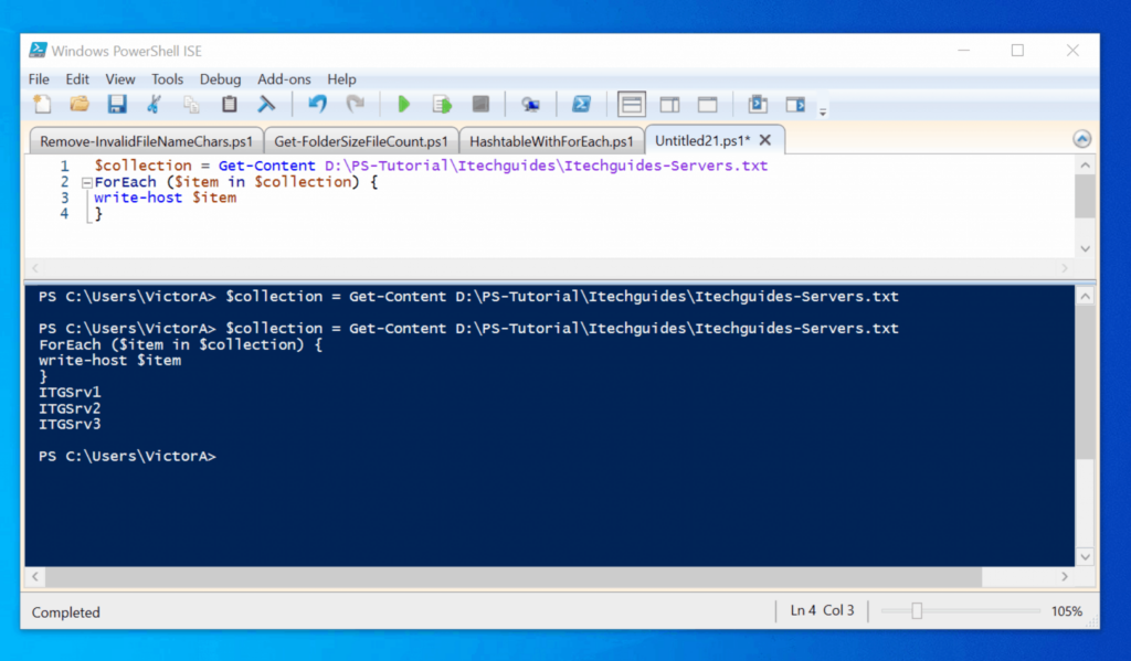 PowerShell Get Content ForEach How Iterate The Contents Of A File
