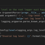 Python Argument Parsing With Log Level And Config File DEV Community