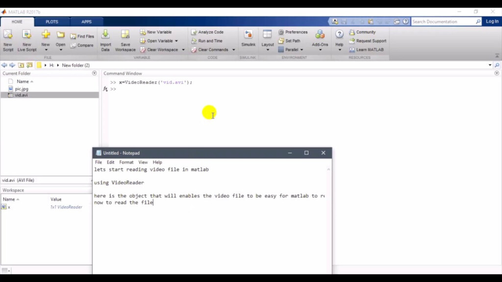 Read And Play A Video File In MATLAB YouTube