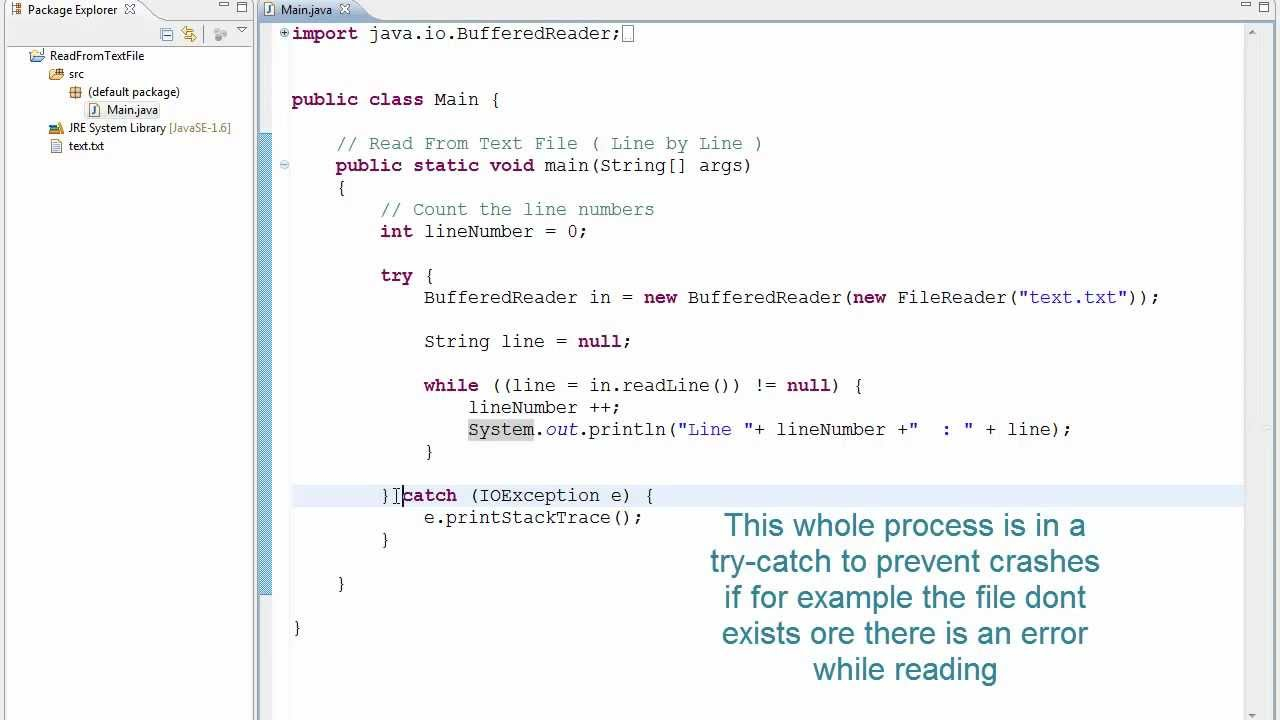 Read Text File Line By Line Java Quick Tip YouTube