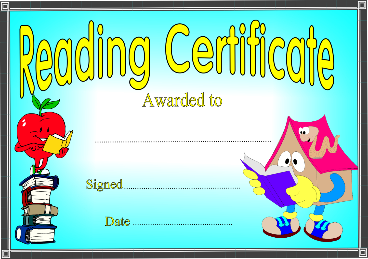 Reading Certificate