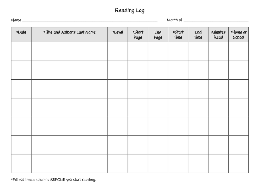 Reading Log Mrs Spino s Fourth Grade 2016 2017