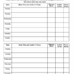 Reading Log Spreadsheet Google Spreadshee Reading Log Printable Pdf