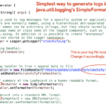 Simplest Way To Generate Logs In Java Using Java util logging s