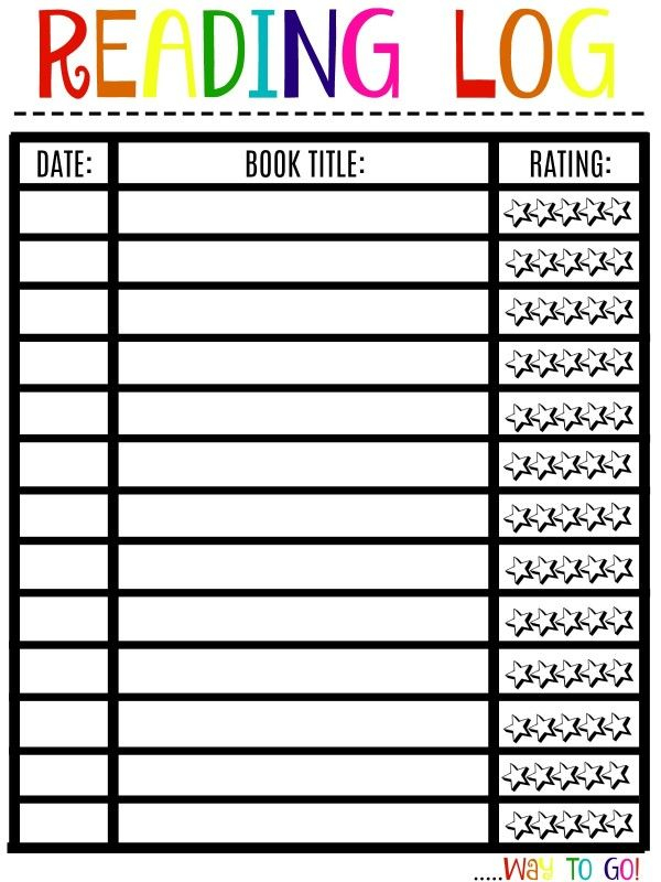 Subscriber Freebies Reading Log Printable Homeschool Reading Log 