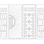 Summer Reading Log Bookmark Printable Tracker Paper Trail Design