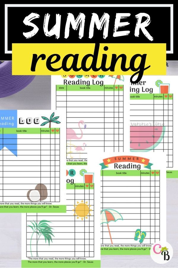 Summer Reading Logs Reading Log Printable Summer Reading Log 