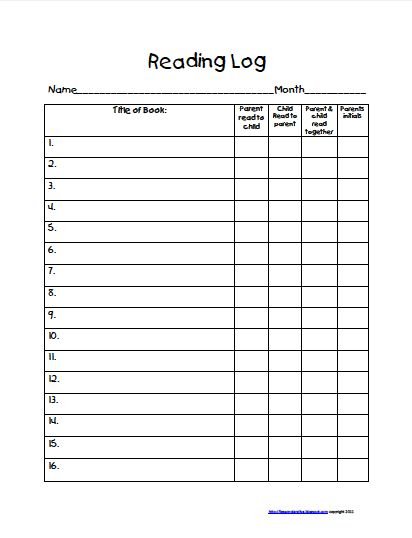 Take Home Reading Log Freebie Reading Log Homeschool Reading 