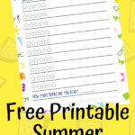 This Summer Reading Log Printable Will Help Children Track How Many