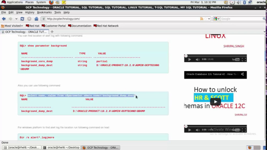 Top 3 Way How To Find Alert Log File Location In ORACLE 10g ORACLE 