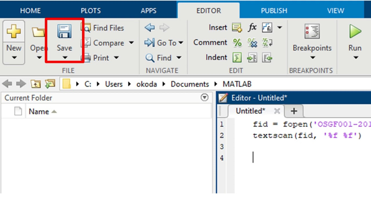 1 3a How To Read Data From Text Files In MATLAB YouTube