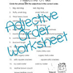 11 4Th Grade Order Of Adjectives Worksheet Adjective Order Order Of