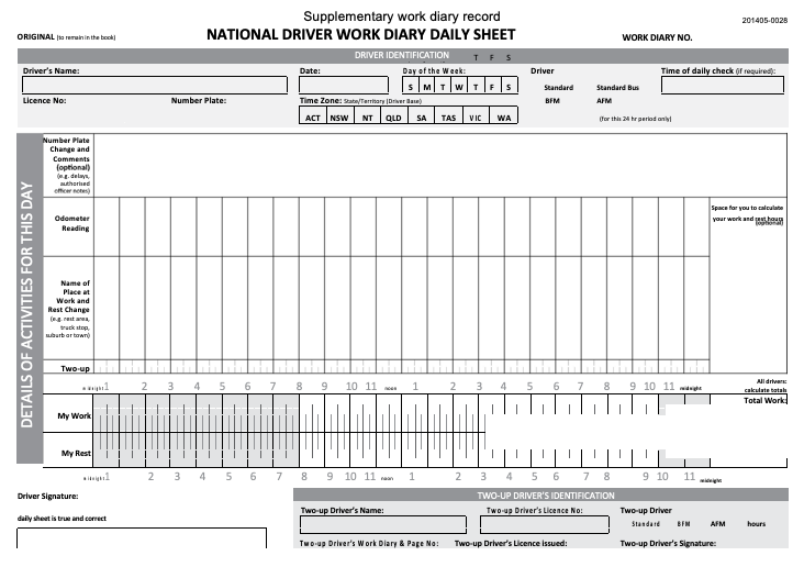 7 Truck Driver Log Book Template Excel PDF Word Partnership For 