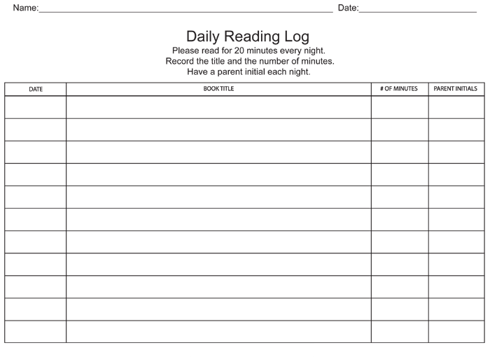 8 Reading Log Templates To Keep Your Reading Logs