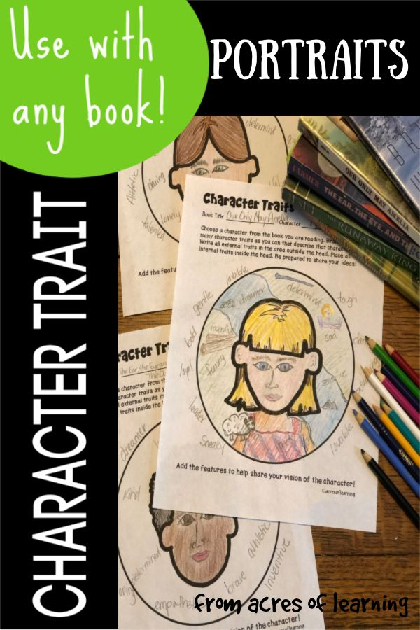 Character Traits Analysis Book Report Activity Fifth Grade Writing 