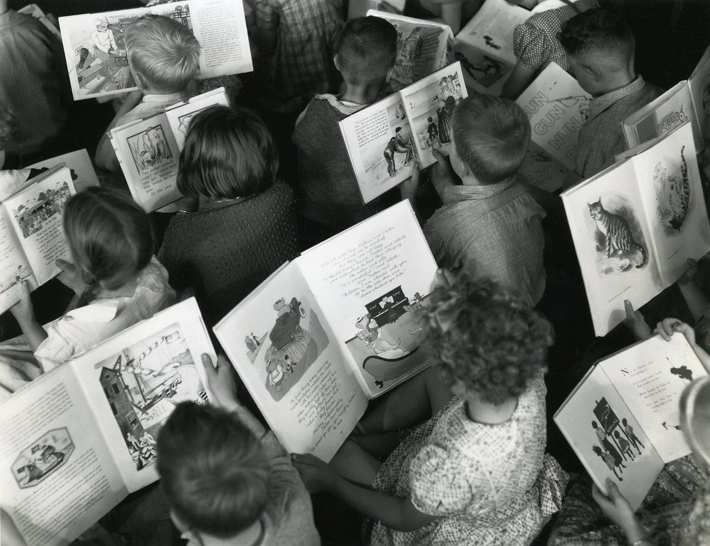 Children Reading C 1960 Celebrating World Book Day Flickr