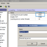 Cognos BI Logging Setup Applied Dimensionality