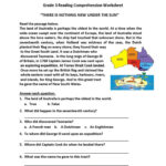 Comprehension Worksheets For Grade 2 4th Grade Reading Worksheets