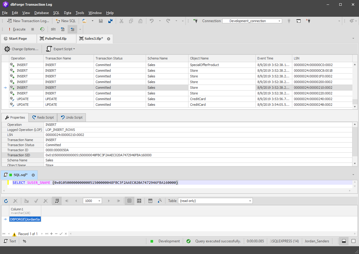 DbForge Transaction Log For SQL Server Is A Powerful Transaction Log 