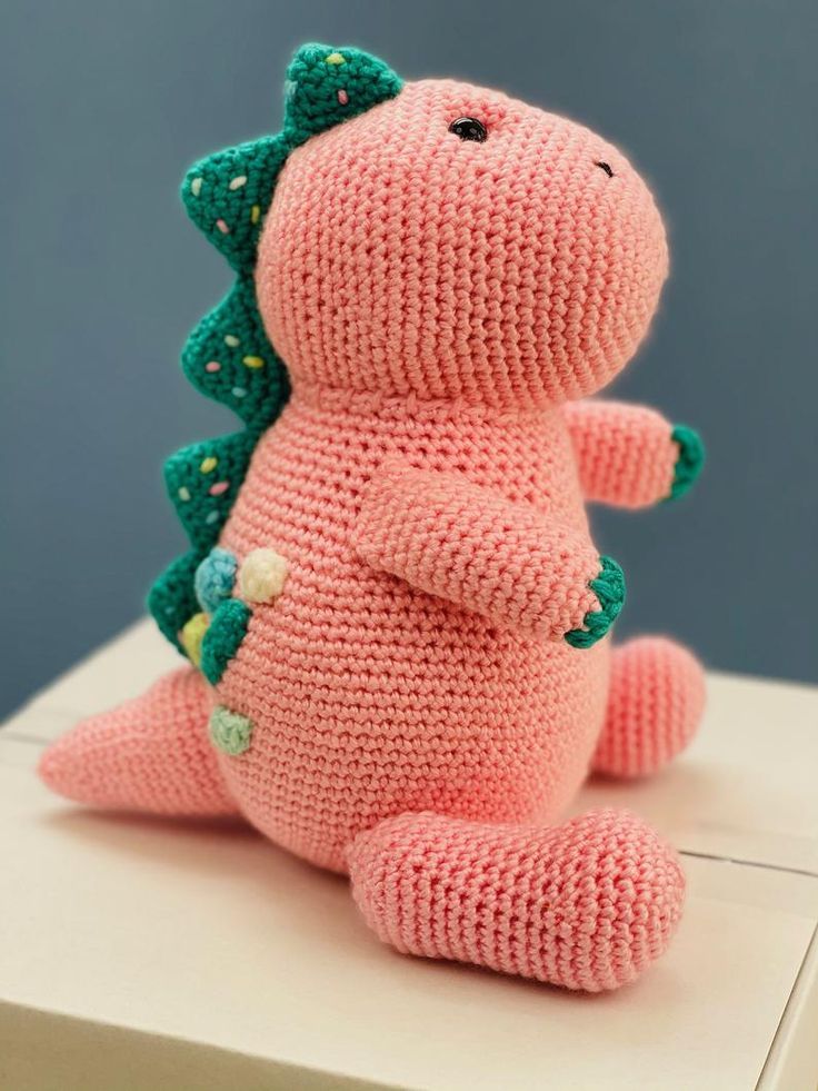 Digital Crochet Pattern For Moriah Elizabeth s Pickle The Dinosaur By