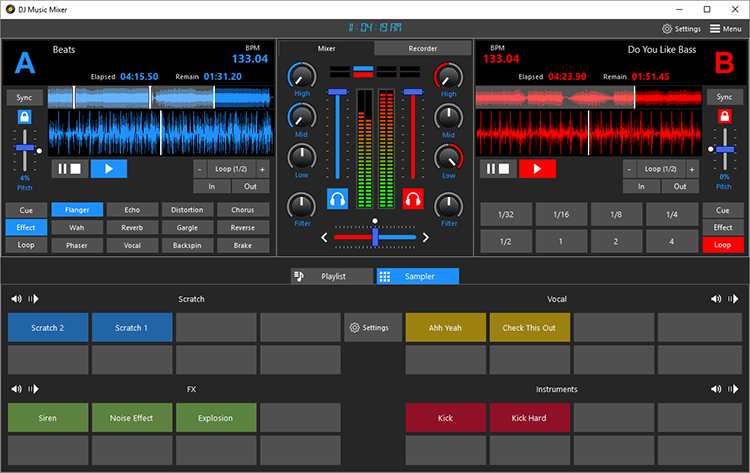 DJ Music Mixer Free Download For Windows 10 7 8 8 1 Down10 Software